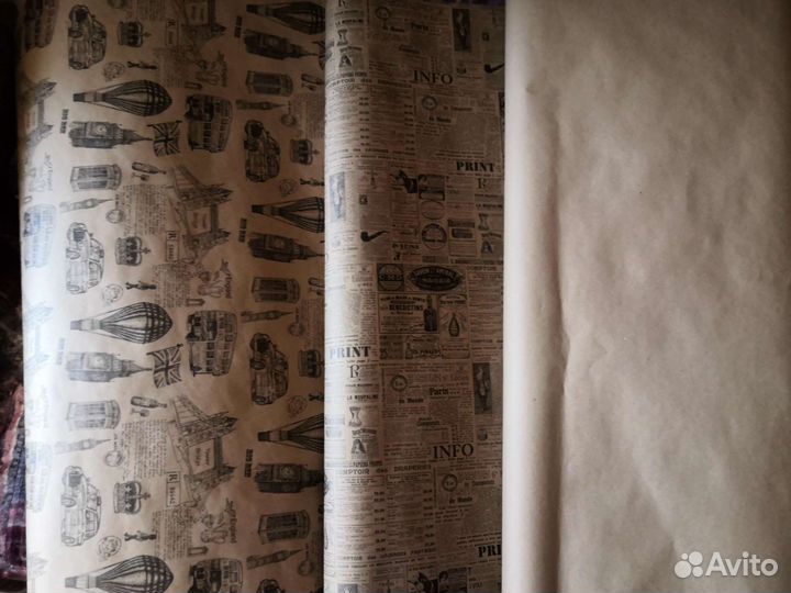 Бумага в рулоне, для упаковки подарка