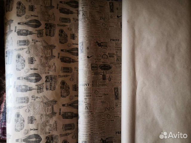 Бумага в рулоне, для упаковки подарка