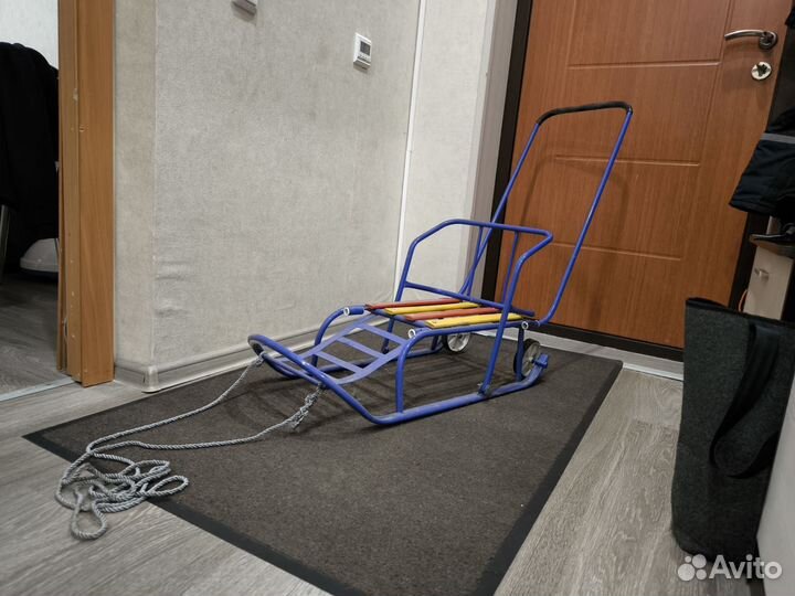 Детские санки с колесами