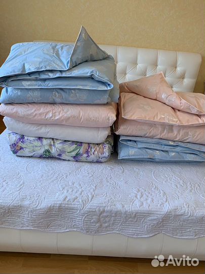 Новые одеяла и подушки из гусиного пуха