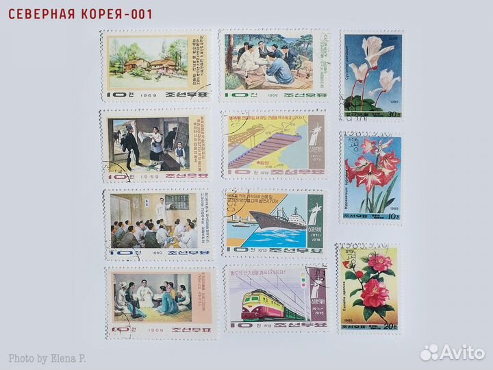 Почтовые марки: Япония-Корея-Вьетнам-Оман-Бутан