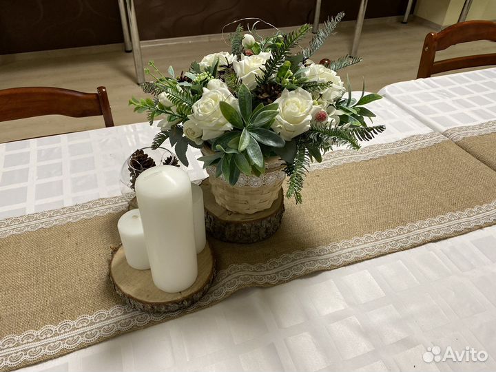 Декор на свадебные столы. Стиль «Рустик»