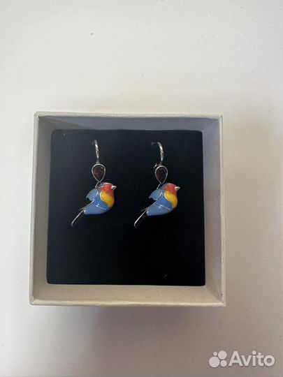 Серьги малиновка Sokolov