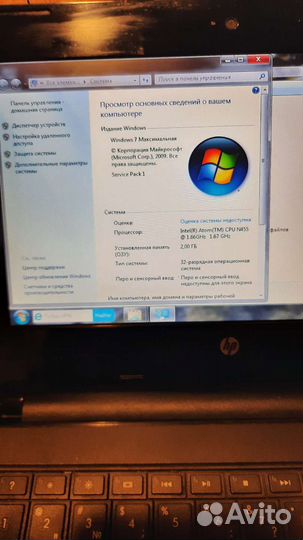 Нетбук hp mini 110-3000