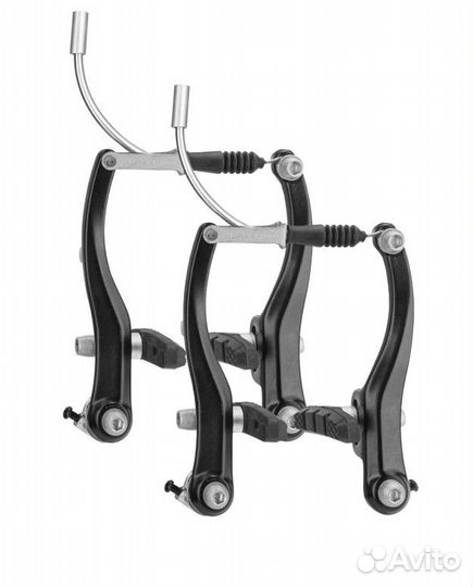 Тормоз V-Brake logan LB993DG черный (передний+зад