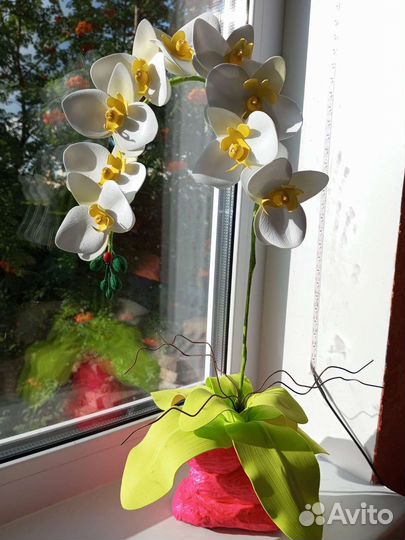 Маленькая Орхидея цветы светильник ручная работа