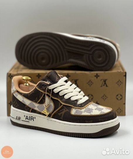 Кроссовки женские Nike Air Force 1 X Louis Vuitton