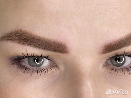 Перманентный макияж в технике пудровое напыление и