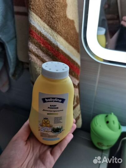 Соска/пустышка, гамачок для купания, присыпка