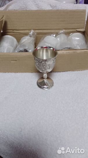 Набор рюмок мельхиор