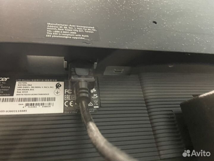 Монитор Acer K272HL