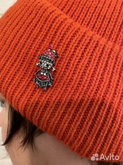 Брошь снегурочка новогодняя