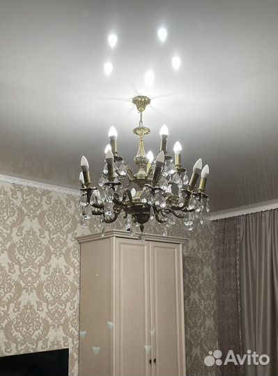 Люстра бронзовая