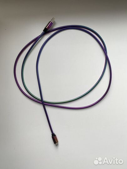 Кабель micro usb 1,5 м разноцветный сталь