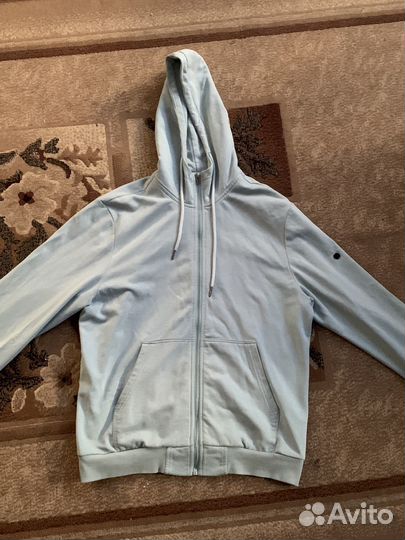 Зип худи stone island бирюзовая