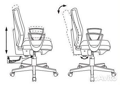 Кресло компьютерное Бюрократ CH-545