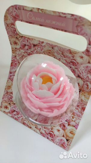 Мыло ручной работы цветы