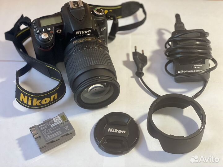 Зеркальный фотоаппарат nikon d90 kit 18-105