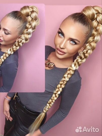 Хвост на резинке, хвост накладной, высокий хвост