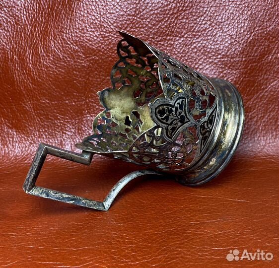 Подстаканник серебро 875 проба Кубачи СССР