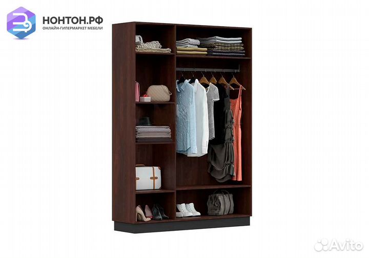 Шкаф 3-х створчатый Магнолия дерево / орех