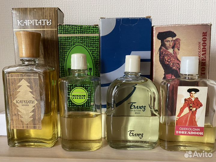 Советский одеколон и духи