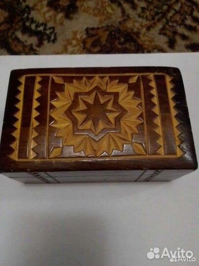 Шкатулки деревянные резные СССР