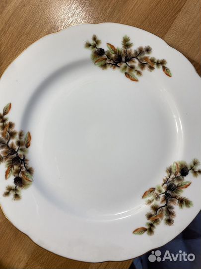 Тарелки Япония шишки / кедровые ветки