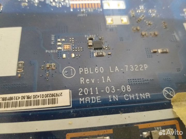 Мат плата LA-7322P исправная Asus K53, X53