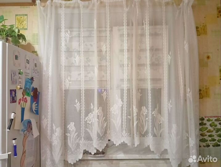 Тюль с карнизом
