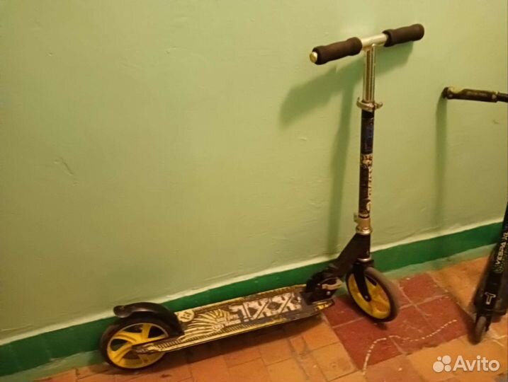 Самокат взрослый с большими колесами бу