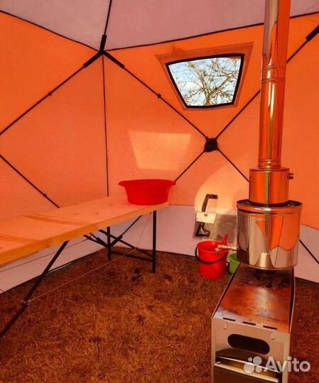 Мобильная баня палатка, аренда