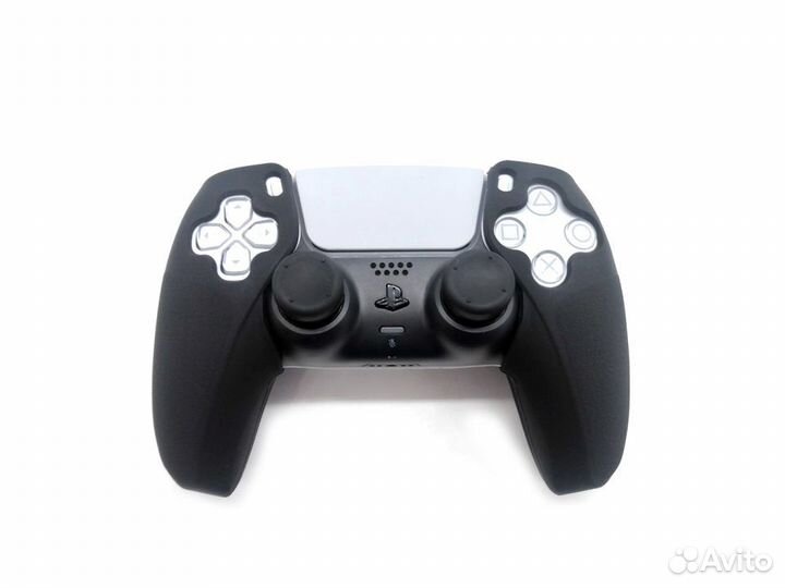 Чехол защитный PS5 + 2 насадки Black OEM