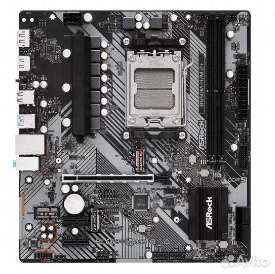 Новая ASRock B650M-H/M.2+ сокет AM5