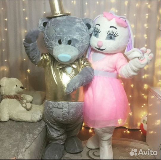 Экспресс-поздравление ростовыми куклами