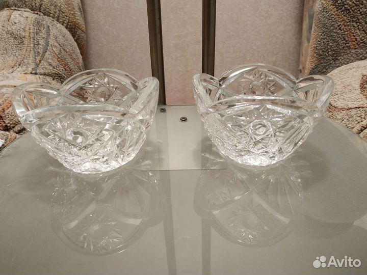 Конфетница хрусталь СССР