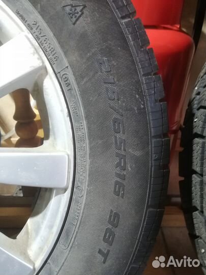 Колёса R16 зимние шипованные