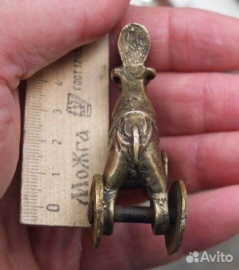 Бронзовая статуэтка Всадник на лошадке, детская