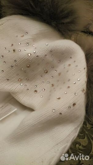 Шапка-шлем для девочки (зима)