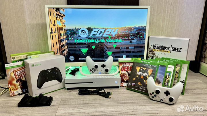 Xbox One S + 947 Игр с гарантией и Доставкой