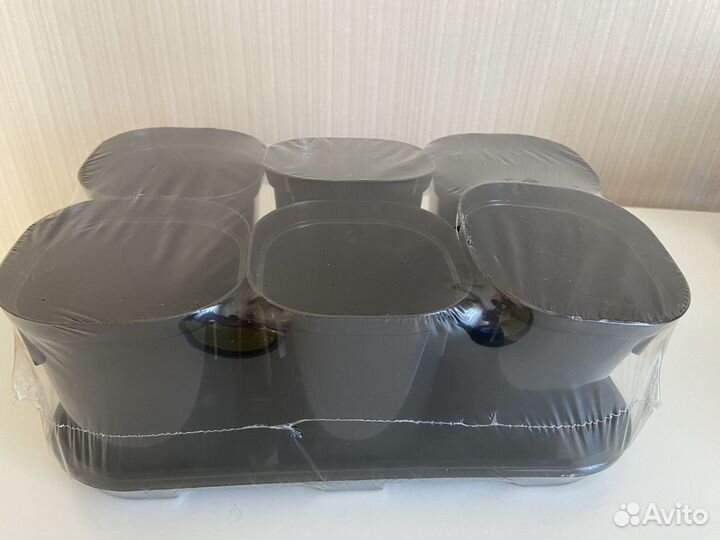 Набор горшков для рассады с поддоном