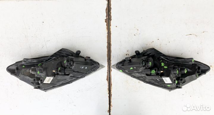 Фары комплект черный отражатель Киа Сид 1