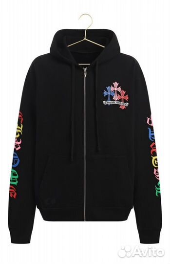 Chrome hearts zip hoodie multicolor