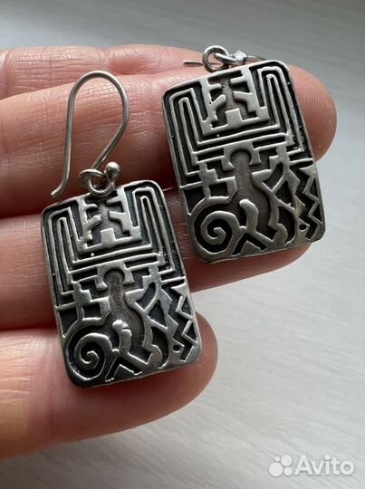 Серьги серебро 925