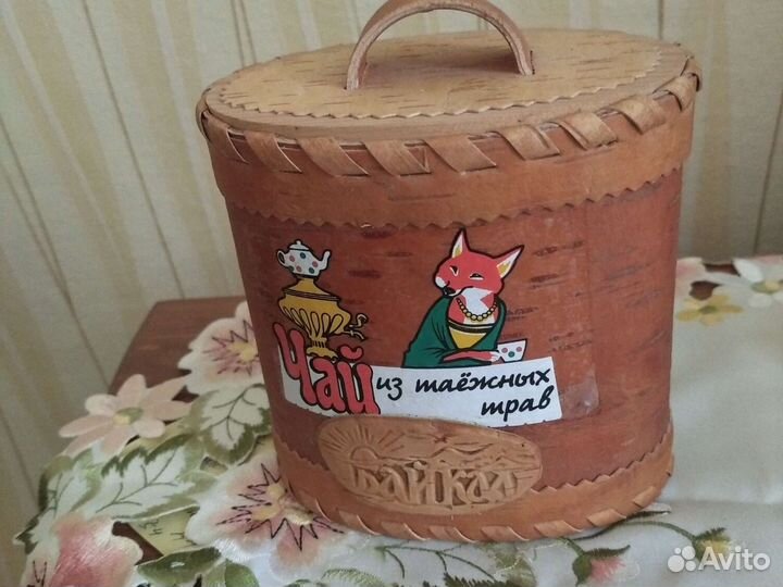 Кузовки из бересты, сухарница(хлебница)