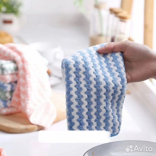 Новые Салфетки из микрофибры 5 шт в пачке д/уборки