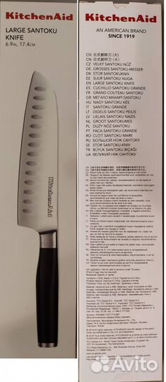 Кухонный нож KitchenAid large santoku 17.4cm Новый