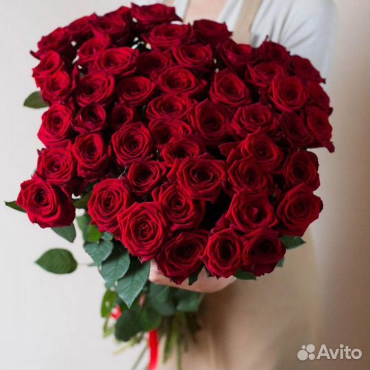 Букет из 35 красной розы Цветы Владимир
