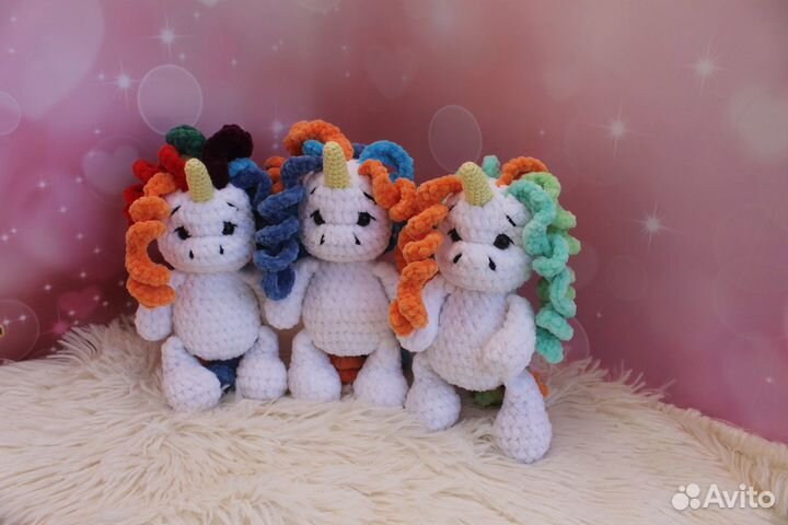 Вязанные игрушки маленькие, мишки, зайки
