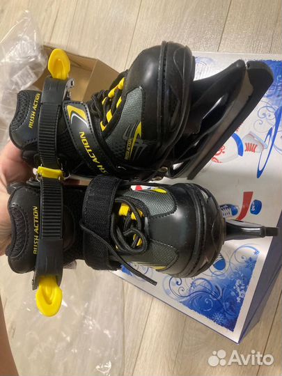 Коньки детские раздвижные р 27 30